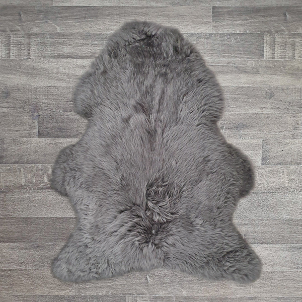 Single British Sheepskin - Slate Grey - Large
