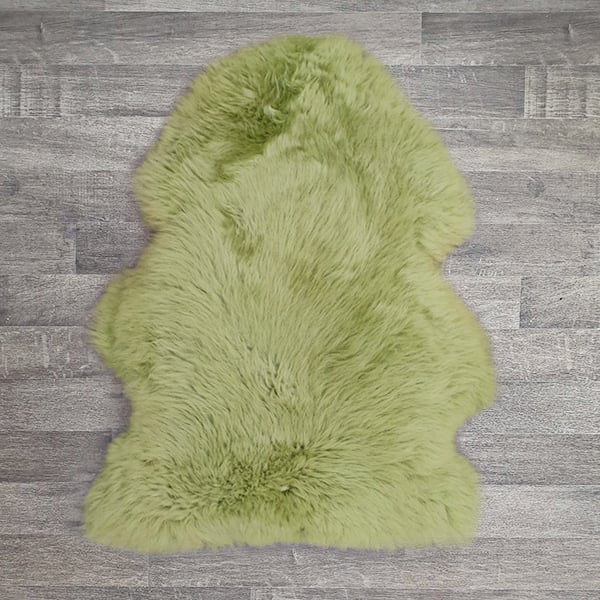 Single British Sheepskin - Tarragon - Large