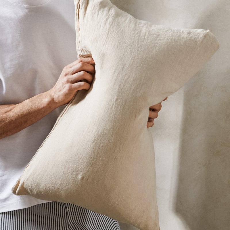Mariana Linen Blend Pillow Case - Sand