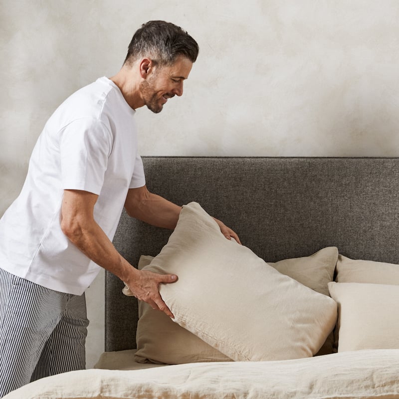 Mariana Linen Blend Pillow Case - Sand