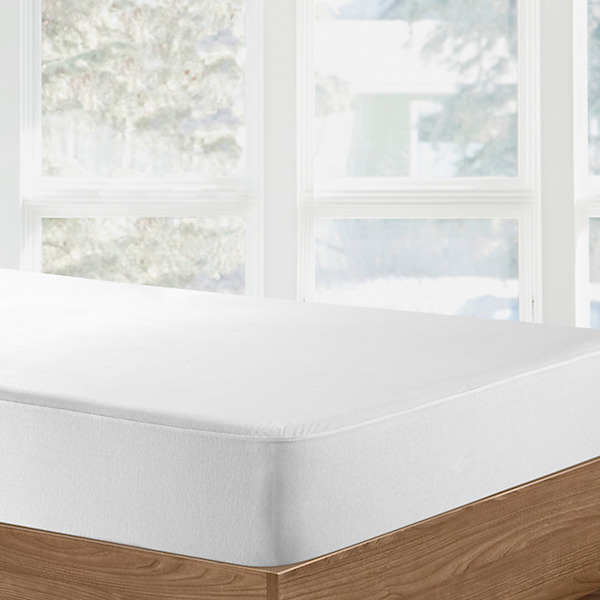 Organic Cotton Waterproof Fitted Sheet - White