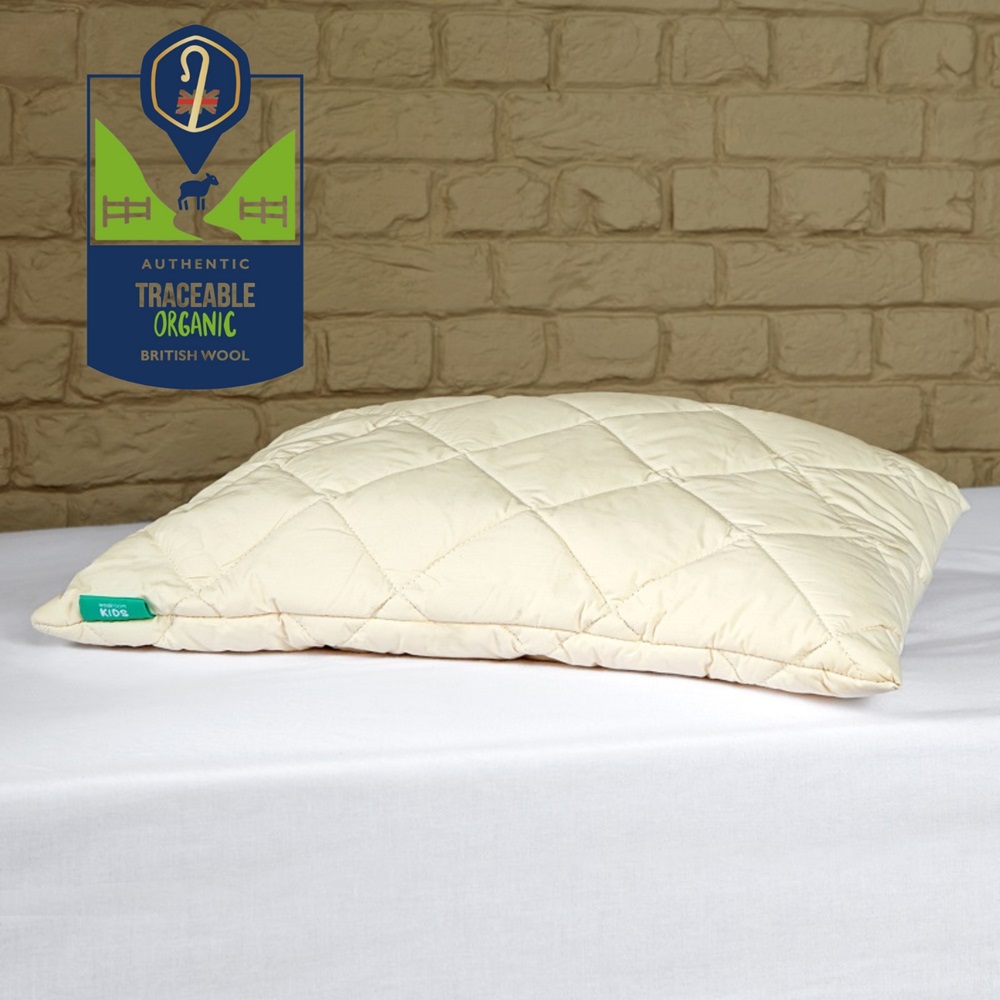 Organic Washable Wool Pillow - Kids