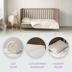Babywool Cot Bundle with Mattress Enhancer