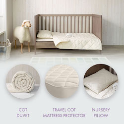 Babywool Travel Cot Bundle with Mattress Protector