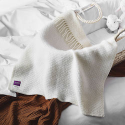 Babywool Pram Blanket - Wafer Cream