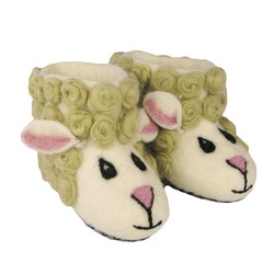 Sam the Sheep Felted Slippers