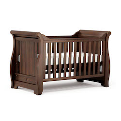 Boori Sleigh Cot Bed - English Oak