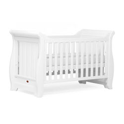 Boori Sleigh Cot Bed - White