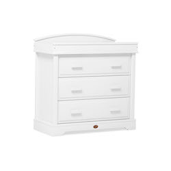 Boori Universal 3 Drawer Dresser with Arched Changing Station - White