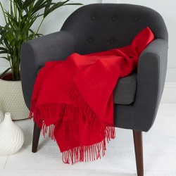Chatsworth Baby Alpaca Throw Tomato