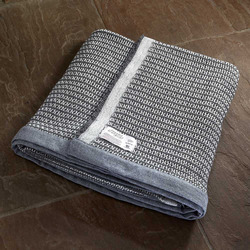Leno Blanket-Grey/White