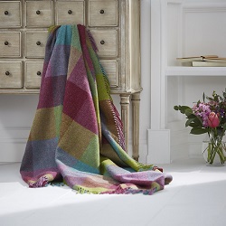 Rome Wool Throw - Thistle