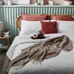 Parquet Merino Throw - Camel