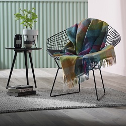Woolroom Harlequin Shetland Throw - Tutti Fruitti
