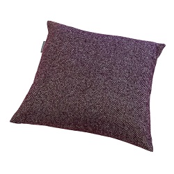 Woolroom Lilly Herringbone Cushion - Plum