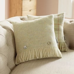 Cushion-Sage Herringbone Cushion