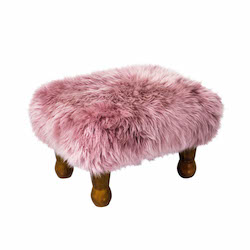 Anwen Baa Stool - Dusky Pink