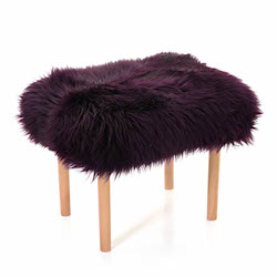 Carys Baa Stool - Aubergine