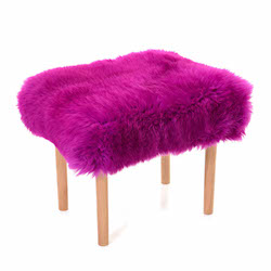 Carys Baa Stool - Cerise