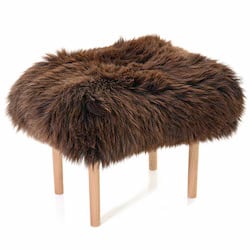 Carys Baa Stool - Chocolate