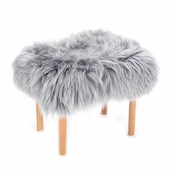 Carys Baa Stool - Silver