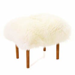 Ceri Baa Stool - Ivory