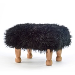 Angharad Baa Stool - Black