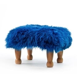 Angharad Baa Stool - Blue