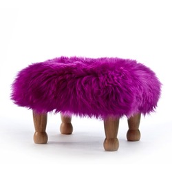 Angharad Baa Stool - Cerise