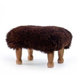 Angharad Baa Stool - Chocolate