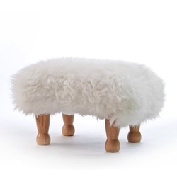 Angharad Baa Stool - Ivory