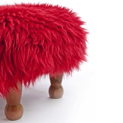 Angharad Baa Stool - Red