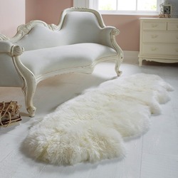 Double Sheepskin Ivory Rug