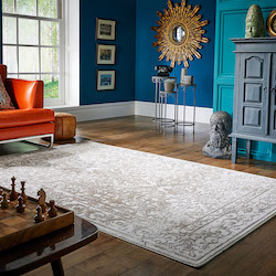 Huacaya Alpaca Rug - Beige