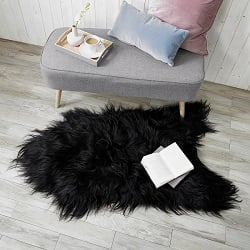 Icelandic Sheepskin Longwool Black