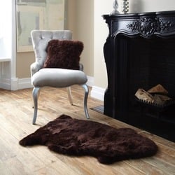 Single Sheepskin Chocolate Rug