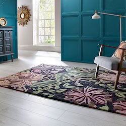 V and A Inspired Wool Rug - Honeysuckle