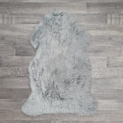 Single British Sheepskin - Soft Grey - Large
