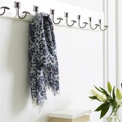 Wool Scarf - Dark Blue Smudge