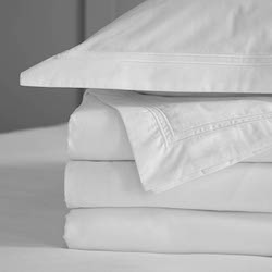 US size Arinta Oxford Organic Linen Bed Set